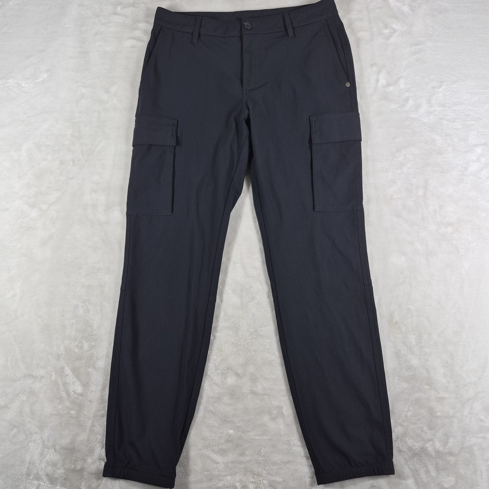 Vuori Meta Cargo Pants Men's‎ 30x29 Black Performance Stretch Casual Comfort